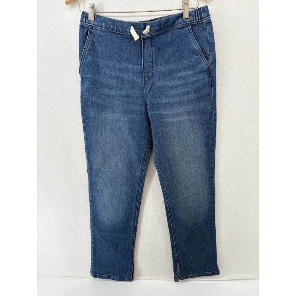 Women's Blue Denim Pull-On Pants